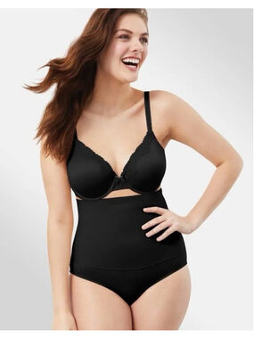 Maidenform High-Waist Shaping Brief Shapewear Plus Size 2XL Black